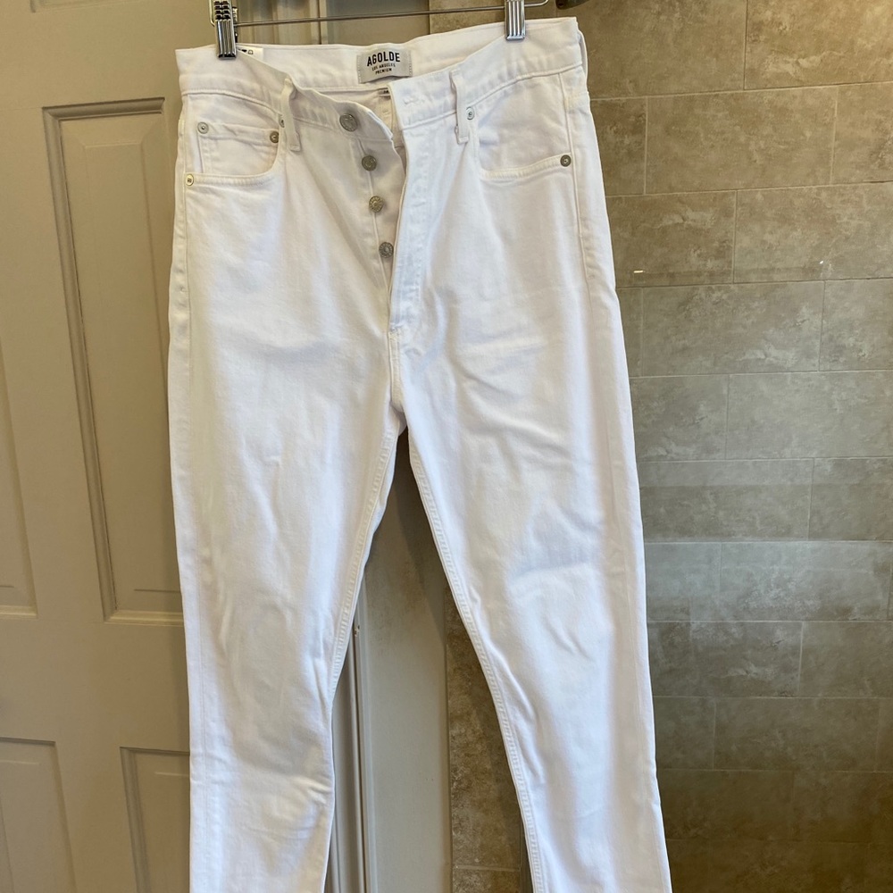 AGolde Nico Jean in White